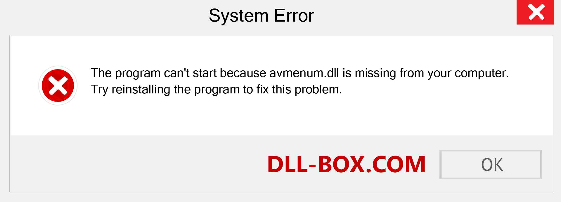  avmenum.dll file is missing?. Download for Windows 7, 8, 10 - Fix  avmenum dll Missing Error on Windows, photos, images